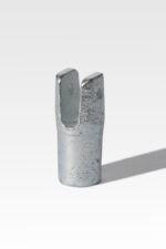 Frame Fittings featuring a metallic U-shaped design with a hollow base set against a plain background.
