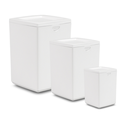 white infant temporary cremation urns. All three sizes